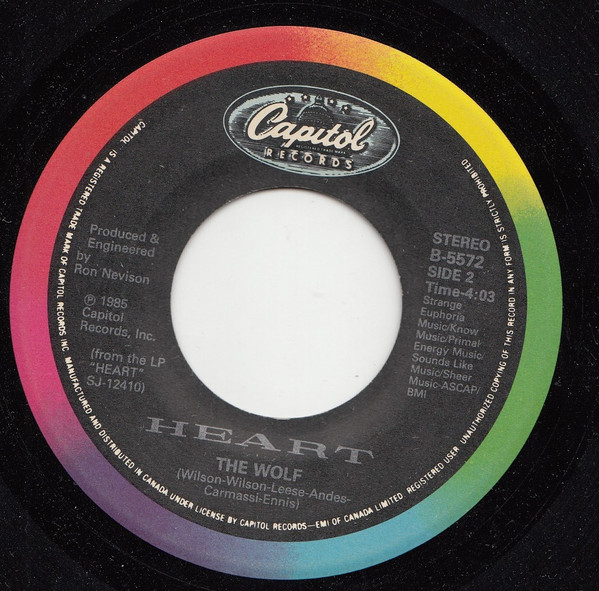 Heart - Nothin' At All (7", Single) (Near Mint (NM or M-)) - Image 3