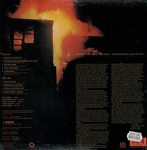 Terry Gibbs / Buddy DeFranco - Chicago Fire (LP, Car) (Very Good Plus (VG+)) - Image 2