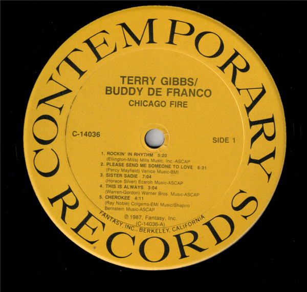 Terry Gibbs / Buddy DeFranco - Chicago Fire (LP, Car) (Very Good Plus (VG+)) - Image 3