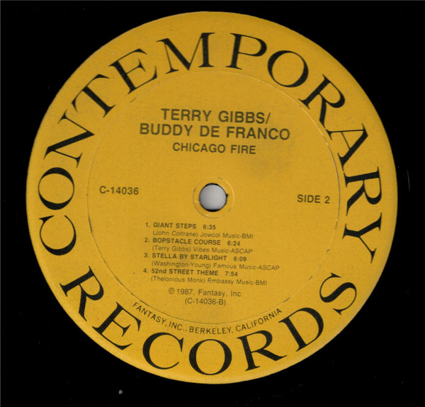 Terry Gibbs / Buddy DeFranco - Chicago Fire (LP, Car) (Very Good Plus (VG+)) - Image 4