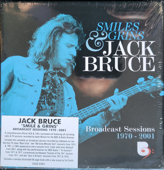 Jack Bruce - Smiles And Grins (Broadcast Sessions 1970-2001) (4xCD, RM + 2xBlu-ray, RM, All + Box) (Near Mint (NM or M-))