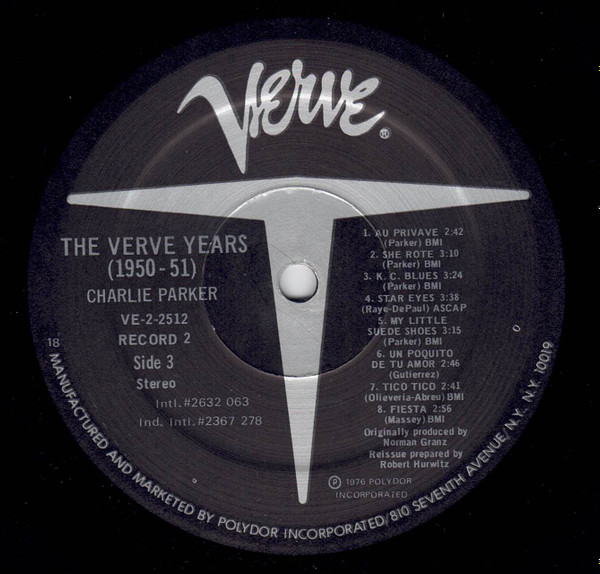 Charlie Parker - The Verve Years (1950-51) (2xLP, Comp, Gat) (Very Good Plus (VG+)) - Image 5