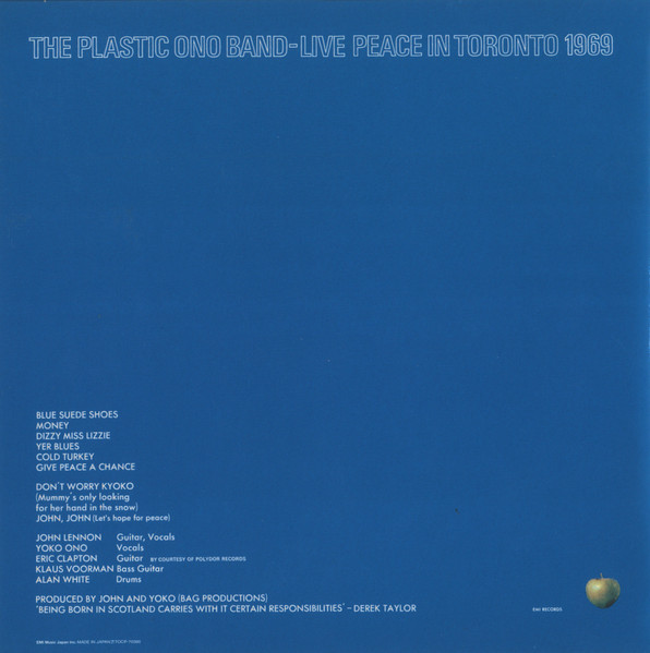 The Plastic Ono Band - Live Peace In Toronto 1969 (CD, Album, RE, RM, Pap) (Near Mint (NM or M-)) - Image 3