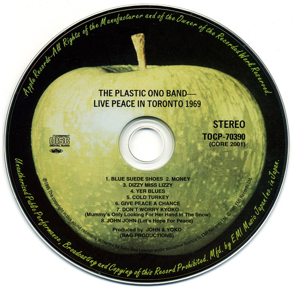 The Plastic Ono Band - Live Peace In Toronto 1969 (CD, Album, RE, RM, Pap) (Near Mint (NM or M-)) - Image 4