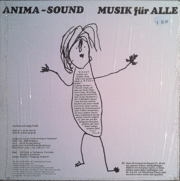 Anima-Sound - Musik Für Alle (LP, Album, Ltd, RE) (Very Good Plus (VG+)) - Image 2