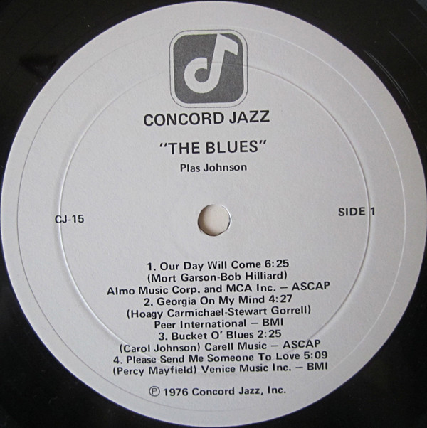 Plas Johnson - The Blues (LP, Album) (Very Good Plus (VG+)) - Image 3