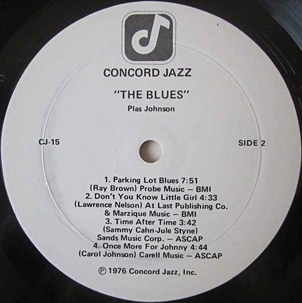 Plas Johnson - The Blues (LP, Album) (Very Good Plus (VG+)) - Image 4