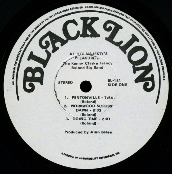 Clarke-Boland Big Band - At Her Majesty's Pleasure.... (LP, Album, RE, NAM) (Very Good Plus (VG+)) - Image 3