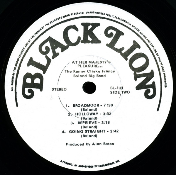 Clarke-Boland Big Band - At Her Majesty's Pleasure.... (LP, Album, RE, NAM) (Very Good Plus (VG+)) - Image 4