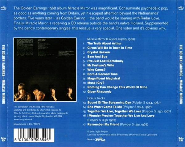 Golden Earring - Miracle Mirror (CD, Album, Comp, RE) (Near Mint (NM or M-)) - Image 3