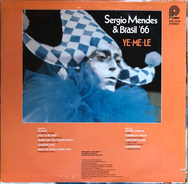 Sérgio Mendes & Brasil '66 - Ye-Me-Le (LP, RE, RM) (Very Good Plus (VG+)) - Image 2