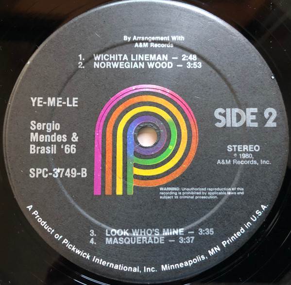 Sérgio Mendes & Brasil '66 - Ye-Me-Le (LP, RE, RM) (Very Good Plus (VG+)) - Image 4
