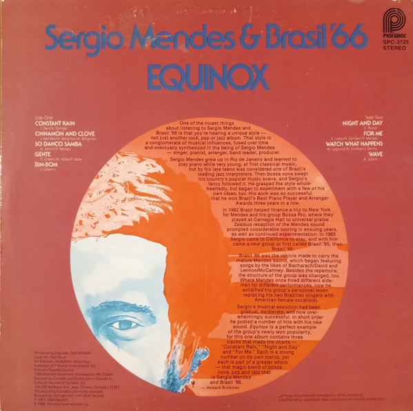 Sérgio Mendes & Brasil '66 - Equinox (LP, Album, RE, RM) (Near Mint (NM or M-)) - Image 2