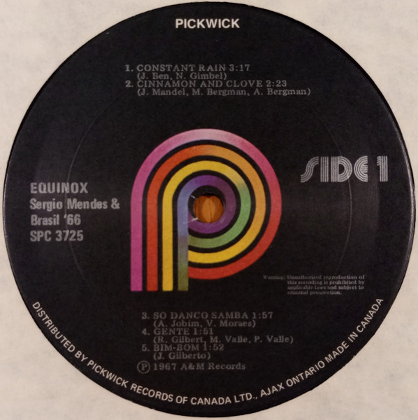 Sérgio Mendes & Brasil '66 - Equinox (LP, Album, RE, RM) (Mint (M)) - Image 3