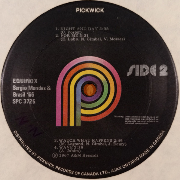 Sérgio Mendes & Brasil '66 - Equinox (LP, Album, RE, RM) (Mint (M)) - Image 4