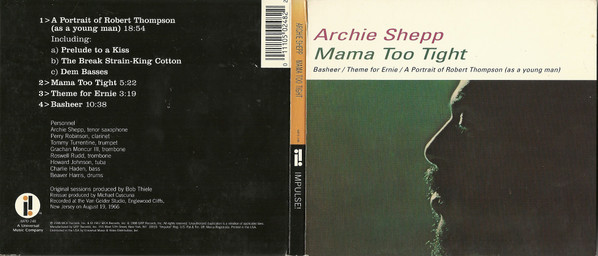 Archie Shepp - Mama Too Tight (CD, Album, RE, RM) (Near Mint (NM or M-)) - Image 2