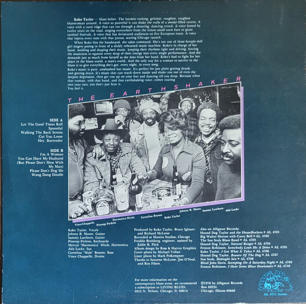 Koko Taylor - The Earthshaker (LP, Album, RE) (Near Mint (NM or M-)) - Image 2