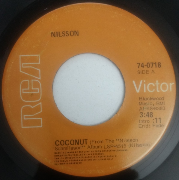 Harry Nilsson - Coconut (7", Single) (Very Good (VG))