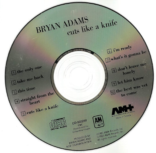 Bryan Adams - Cuts Like A Knife (CD, Album, Club, RE) (Near Mint (NM or M-)) - Image 2