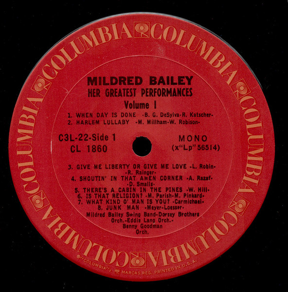 Mildred Bailey - Her Greatest Performances 1929-1946 (3xLP, Comp, Mono, RE) (Very Good Plus (VG+)) - Image 3