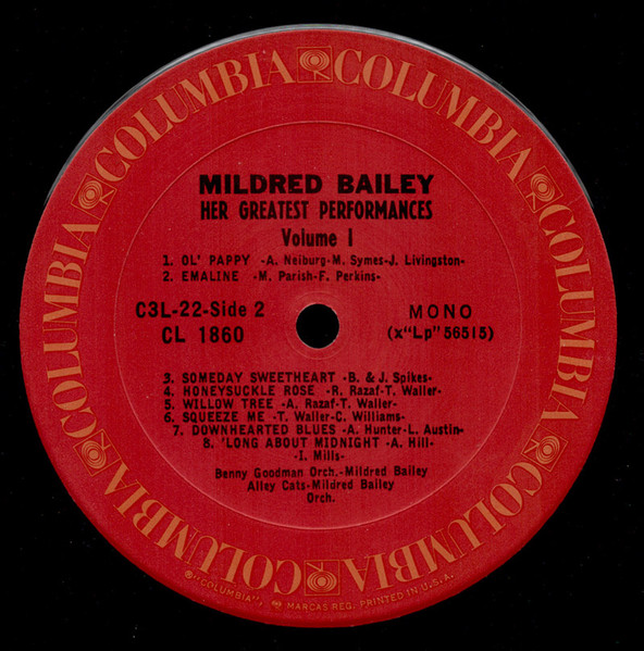 Mildred Bailey - Her Greatest Performances 1929-1946 (3xLP, Comp, Mono, RE) (Very Good Plus (VG+)) - Image 4