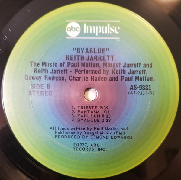 Keith Jarrett - Byablue (LP, Album, Pit) (Very Good Plus (VG+)) - Image 4