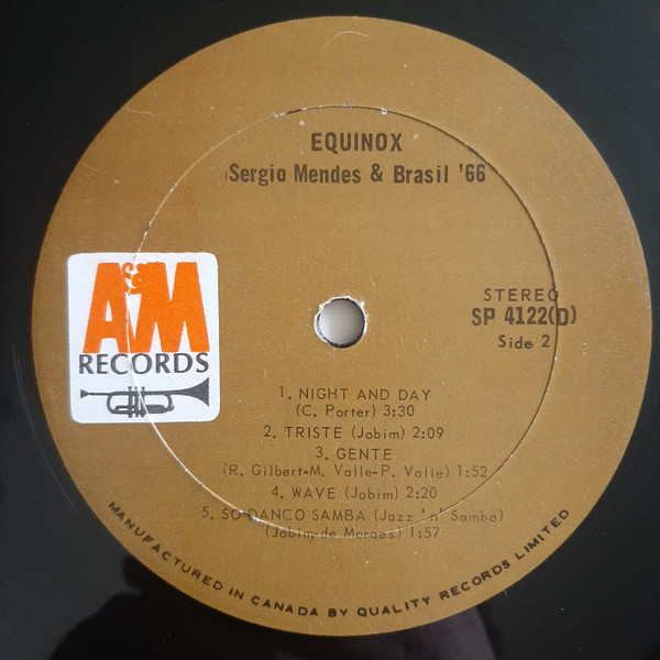 Sérgio Mendes & Brasil '66 - Equinox (LP, Album, RP, Qua) (Very Good (VG)) - Image 3