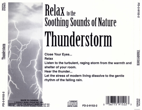 No Artist - Thunderstorm (CD) (Near Mint (NM or M-)) - Image 2
