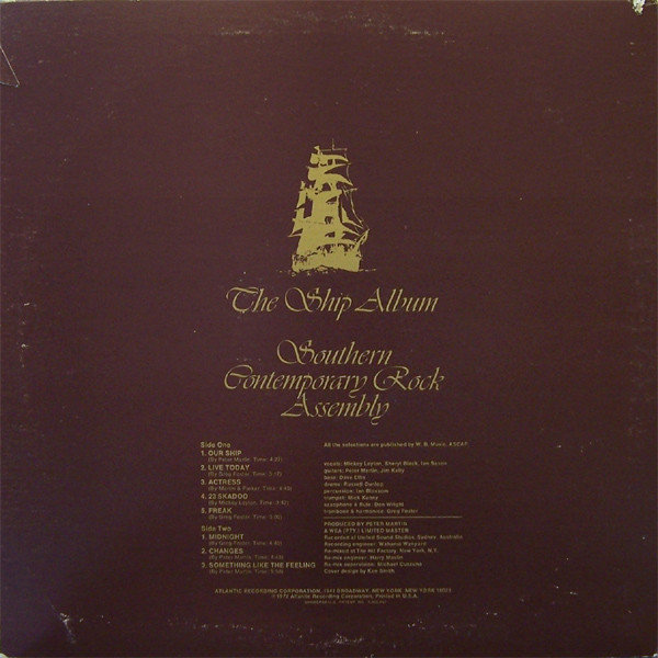 Southern Contemporary Rock Assembly - The Ship Album (LP, Album) (Mint (M)) - Image 2