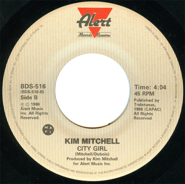 Kim Mitchell - Easy To Tame (7", Single) (Near Mint (NM or M-)) - Image 2