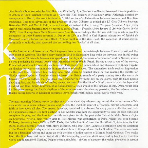 Various - Black Orpheus - The Original Soundtrack From The Marcel Camus Film (CD, Album, RE, RM) (Mint (M)) - Image 5