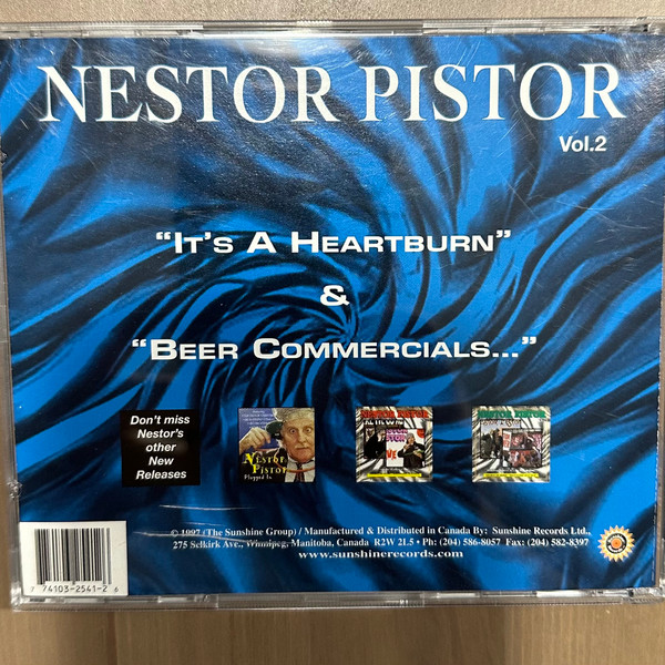 Nestor Pistor - “It’s A Heartburn” & “Beer Commercials…” (CD, Comp) (Near Mint (NM or M-)) - Image 2
