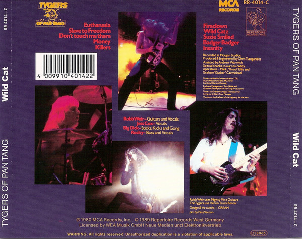 Tygers Of Pan Tang - Wild Cat (CD, Album, RE) (Near Mint (NM or M-)) - Image 2