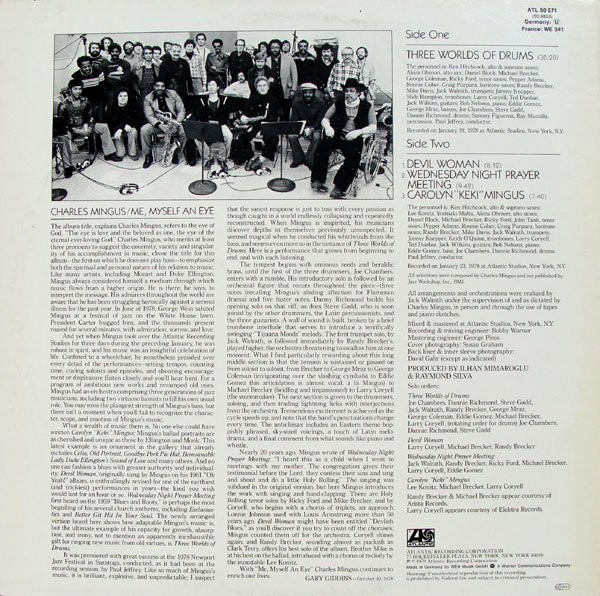 Charles Mingus - Me Myself An Eye (LP, Album) (Very Good Plus (VG+)) - Image 2
