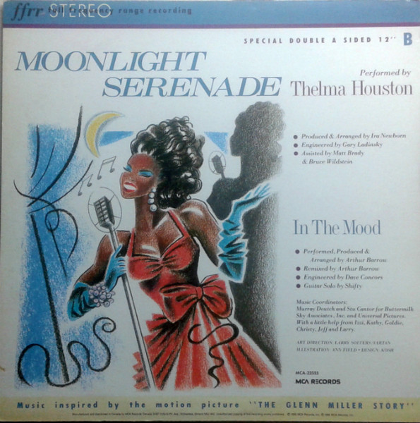 Arthur Barrow / Thelma Houston - In The Mood / Moonlight Serenade (12", Maxi) (Very Good (VG)) - Image 2