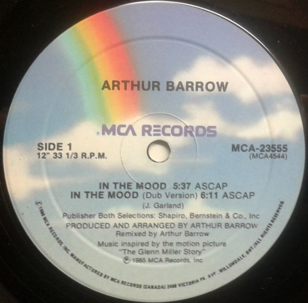 Arthur Barrow / Thelma Houston - In The Mood / Moonlight Serenade (12", Maxi) (Very Good (VG)) - Image 3