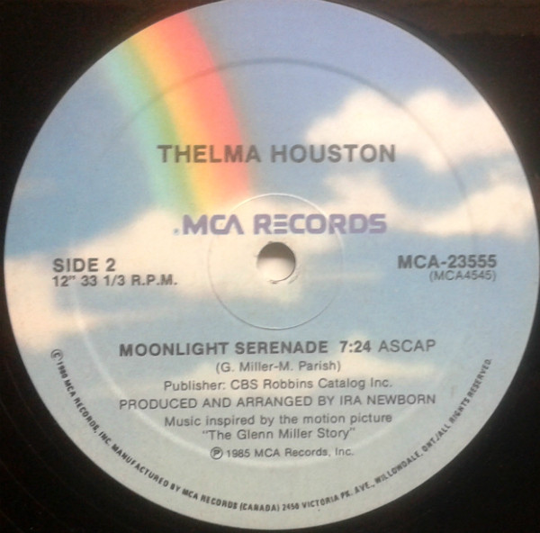 Arthur Barrow / Thelma Houston - In The Mood / Moonlight Serenade (12", Maxi) (Very Good (VG)) - Image 4