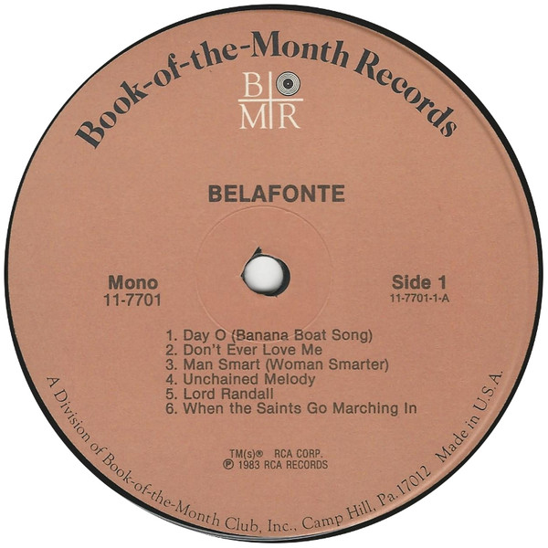 Harry Belafonte - Belafonte (3xLP, Comp, Mono + Box) (Mint (M)) - Image 3
