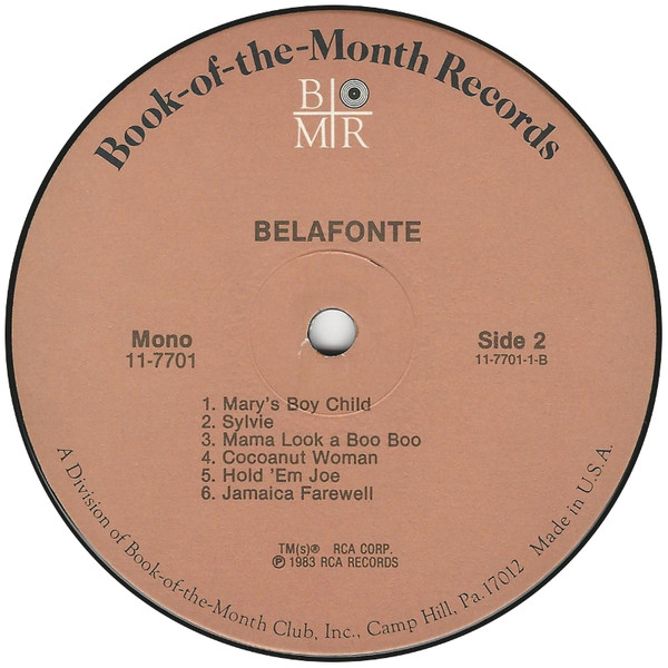 Harry Belafonte - Belafonte (3xLP, Comp, Mono + Box) (Mint (M)) - Image 4