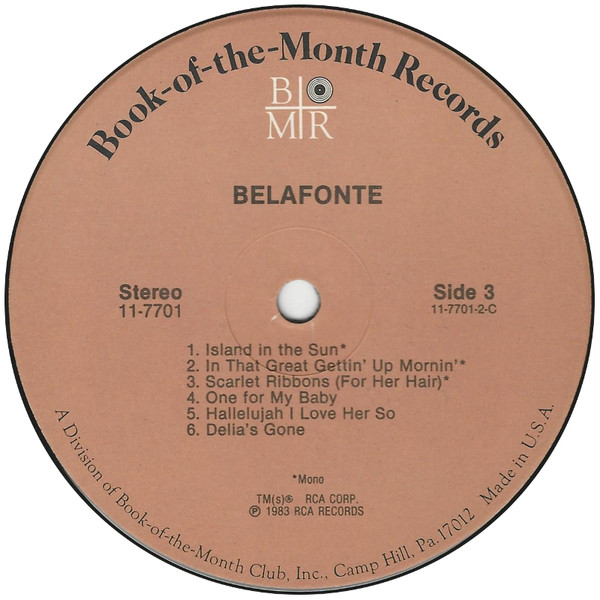 Harry Belafonte - Belafonte (3xLP, Comp, Mono + Box) (Mint (M)) - Image 5