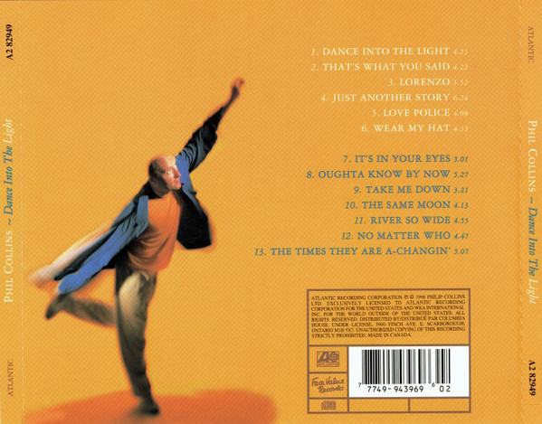 Phil Collins - Dance Into The Light (CD, Album, Club) (Near Mint (NM or M-)) - Image 2