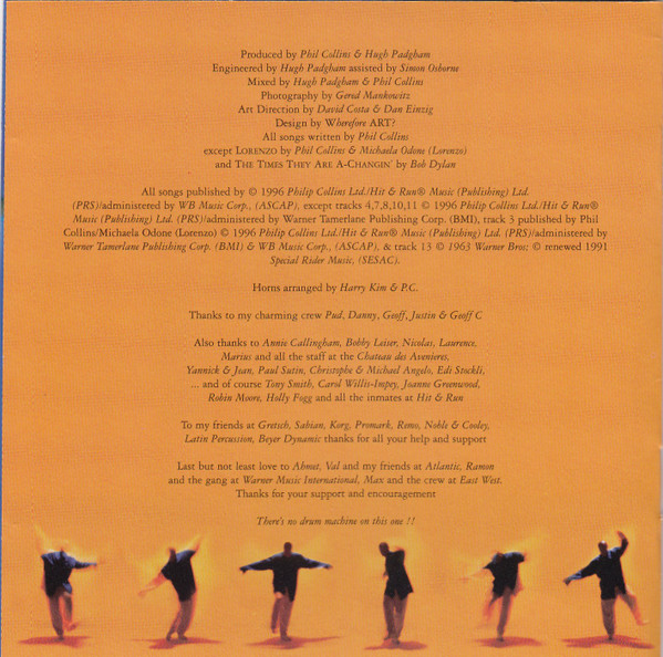 Phil Collins - Dance Into The Light (CD, Album, Club) (Near Mint (NM or M-)) - Image 4