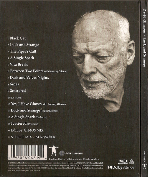David Gilmour - Luck And Strange (Blu-ray, Blu-ray-A, Album, Multichannel, All) (Near Mint (NM or M-)) - Image 2