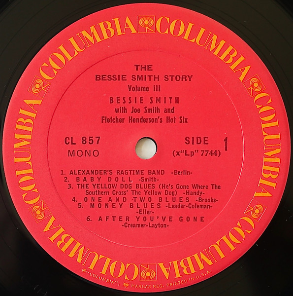 Bessie Smith With Joe Smith (3) & Fletcher Henderson's Hot Six* - The Bessie Smith Story - Vol.3 (LP, Comp, Mono, RE, Non) (Near Mint (NM or M-)) - Image 3