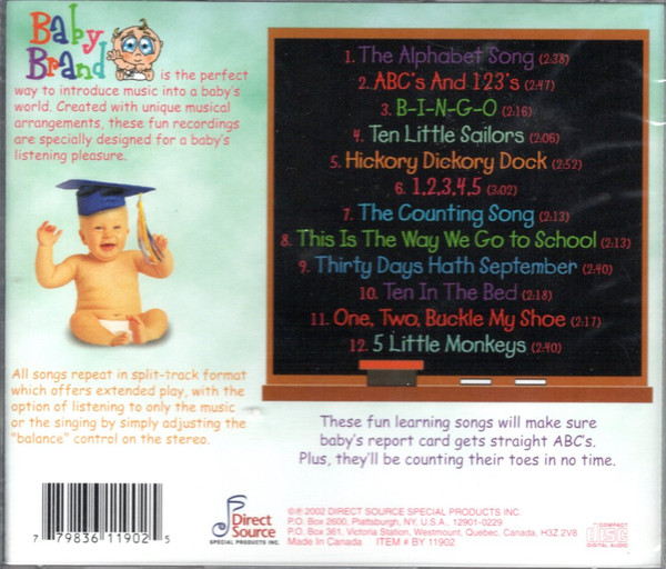 Unknown Artist - ABC's And 123's Songs (CD, Album) (Mint (M)) - Image 2