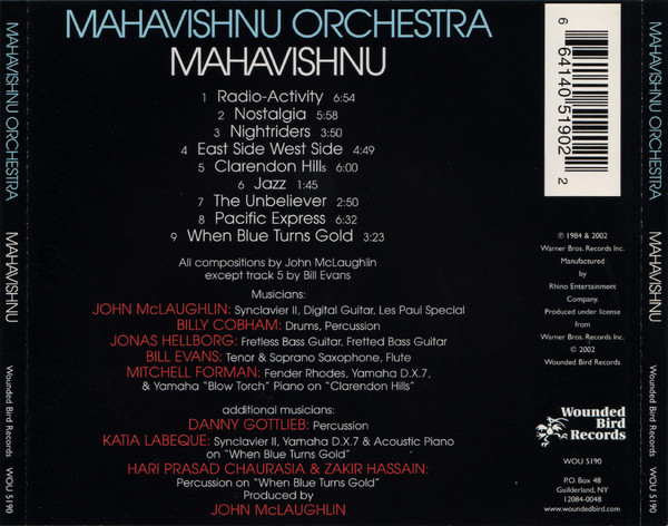Mahavishnu Orchestra - Mahavishnu (CD, Album, RE) (Mint (M)) - Image 2