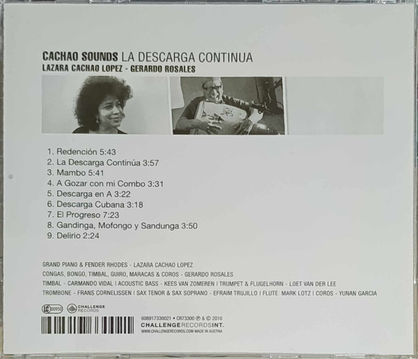 Gerardo Rosales & Gerardo Rosales - Cachao Sounds La Descarga Continúa (CD, Album) (Near Mint (NM or M-)) - Image 3