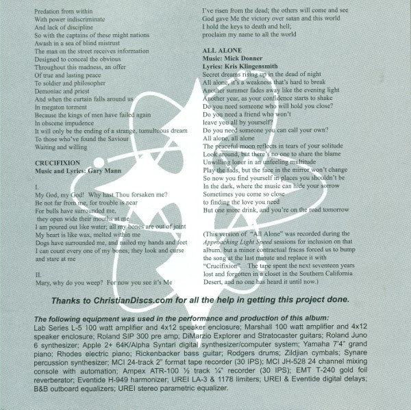 Barnabas (3) - Approaching Light Speed (CD, RM) (Mint (M)) - Image 3