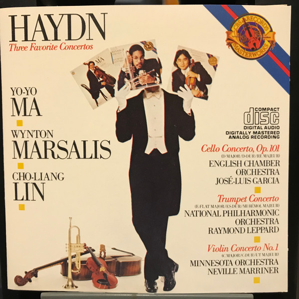 Joseph Haydn, Yo-Yo Ma ■ Wynton Marsalis ■ Cho-Liang Lin - Three Favorite Concertos (CD, Comp) (Near Mint (NM or M-))