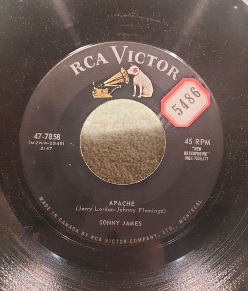Sonny James - Apache / Magnetism (7") (Very Good Plus (VG+)) - Image 2